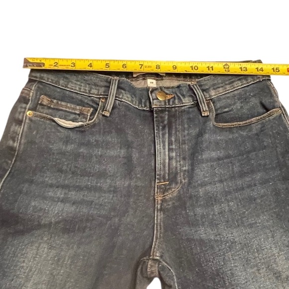 FRAME Le Nouveau Straight Split Hem Jeans Women's Size 28 Fisher Beach Denim - Picture 6 of 11